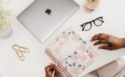 woman at desk