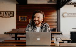 man at coffee shop