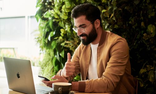 man at laptop